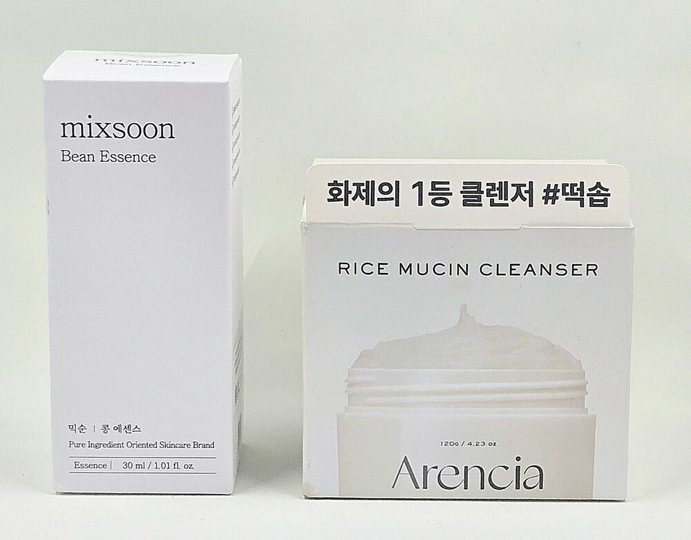 Mixsoon Bean Essence 30 mL + Arencia Rice Mucin Cleanser 120 g 2-Piece Set
